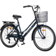 Велосипед SPARK CITY BELLE 26` ал17'' жв v-brake з кошиком темно-синій - зображення 1