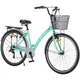 Велосипед SPARK CITY REINE 28`` ал18`` жв v-brake с корзиной мятный - изображение 1