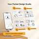 Термопринтер Inkbird N20 для етикеток портативний Bluetooth з акумулятором Type-C зручний мобільний додаток - изображение 5