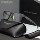 Окуляри комп'ютерні Blue Blocker 45% для чоловіків і жінок KINGSEVEN 780 Transparent Gray Green - зображення 1