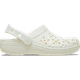 Жіночі крокси класік Crocs Classic Floral Cut-Out Clog Chalk (37-38, білий) - изображение 2