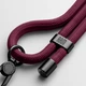 Універсальний ремінець-шнурок для смартфона, Rope, black burgundy, нейлоновий, міцний, регульований по довжині, з тримачем для чохлів з вирізом для зарядки, кросбоді, підходить для носіння на шиї та через плече, ArmorStandart (ARM91365) - зображення 1