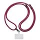 Універсальний ремінець-шнурок для смартфона, Rope, black burgundy, нейлоновий, міцний, регульований по довжині, з тримачем для чохлів з вирізом для зарядки, кросбоді, підходить для носіння на шиї та через плече, ArmorStandart (ARM91365) - зображення 2