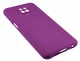 Чехол Silicone Cover для Xiaomi Redmi Note 9 Pro бампер с микрофиброй фиолетовый - изображение 3