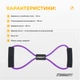 Эспандер трубчатый восьмерка 10-20 кг TPR 150 см фиолетовый - изображение 3