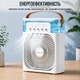 Портативный вентилятор, кондиционер с водяным охлаждением Air Cooler Fan 4 в 1 (580 AC) Белый - изображение 11