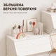 Модульний шкаф-стелаж для зберігання іграшок, книг, канцелярії у дитячу кімнату з відкидними дверцятами, пластиковий органайзер, 120*37*62 см - зображення 5