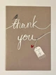 Листівка - книжечка з конвертом та вкладишем для листа 10 х 15 см Thank you - изображение 1