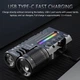 Ліхтар ручний YEMAO YM-A300, SFT12R+3x3535+RGB, Li-Ion акумулятор, ЗП Type-C, zoom - зображення 6