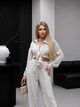 Женский костюм рубашка с штанами бежевый 46-48 г1434.0577 - изображение 3