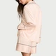 Піжама з шортами Victoria's Secret Signature Satin Long-Sleeve Short Pajama Set Sheer Blush - Розмір S - зображення 2