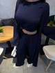 Костюм жіночий кардиган+штани+футболка синього кольору 38718 42/46 - зображення 2
