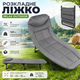 Раскладная кровать Relax Outdoor 180 × 60 × 30 см с регулируемой спинкой на 5 положений, металлической рамой, матрасом Oxford 600D и нагрузкой до 120 кг - изображение 2