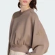 Женский свитшот ALL SZN Soft Lux Loose adidas KS5419 (XL) бежевый (4069993868147) - изображение 5