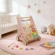 Дитячий дерев`янний толкатор, ходунки AVKO J001-1 PINK з розвиваючою ігровою панеллю для найменших, бізіборд - зображення 7