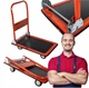 Платформенная тележка 150 кг складная для склада и магазина красная Gotel FK-1111 - зображення 5