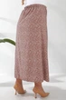 Юбка софт однотонная в горошек, цвет мокко, L-XL, 257R11-1 - изображение 5