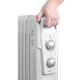 Масляный обогреватель 2300 Вт 11 секций для дома белый Clatronic FK-0624 - изображение 3