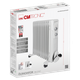 Масляный обогреватель 2300 Вт 11 секций для дома белый Clatronic FK-0624 - изображение 4
