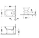 Підлогове біде DURAVIT 1930th, окремостоячий, прямокутна - изображение 2
