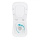 Комплект инсталляция + подвесной унитаз Qtap Tern Ultra Quiet с безободковой чашей, сиденьем и матовой черной линейной клавишей - изображение 6