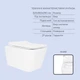 Комплект инсталляции с подвесным безободковым унитазом Qtap Standard/Crow Rimless, с сиденьем дюропласт и круглой матовой кнопкой - изображение 3