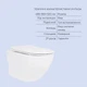 Набор инсталляции с подвесным унитазом Qtap Jay Rimless + Standard, с линейной панелью смыва, безободковый, белый (SD00057707) - изображение 3
