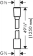 Шланг для душу AXOR SHOWER SOLUTIONS 28227000, хром, пластик, 125 см - изображение 2