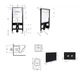 Готовое решение Qtap: подвесной унитаз Swan Ultra Quiet 520x360x320 мм с безободковой чашей и инсталляция Standard с матовой - изображение 2