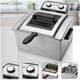 Фритюрница масляная 4 литра 3000 Вт с 2 корзинами для кухни Profi Cook - изображение 5