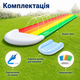 Надувная детская водная дорожка Gemac X-736 Радужные облака, водная горка-фонтан с боковым распылением воды и надувной подушкой - изображение 5