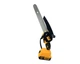 Акумуляторна міні-пила DeWalt 48V 6Ah із шиною 20 см, двома акумуляторами, автоматичним змащенням ланцюга та одноручною конструкцією для обрізки дерев і кущів - зображення 5