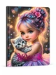 Дневник школьный Soft Touch "Девочка с котенком", твердая обложка, 1В3549 - изображение 1
