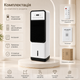 Мобильный кондиционер Rainber R2343 до 10 м² с обогревом 4000 Вт, охлаждением, увлажнением, сенсорной панелью, пультом ДУ, резервуаром 3 л, Белый - изображение 3