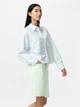 Джинсовые шорты женские Uniqlo 293592025 28 Зеленые (1160131043) - изображение 1