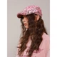 Кепка flat cap рожева леопардова 54-58 - зображення 6