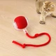 Интерактивный смарт-мяч для кошек и собак WikerBall со световыми и звуковыми эффектами, красный - изображение 9