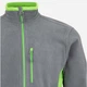 Толстовка на флисе, на молнии мужская Velilla 201504_08/25 XL Grey/Lime Green (8434455376274) - изображение 4