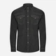 Рубашка джинсовая мужская Velilla 405006S_85 S Dark Grey Denim (8445659229440) - изображение 1