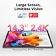 Планшет 14.3" Full HD TCL NXTPAPER 14 9491G 8+8/256Gb 8 ядер Android 14 10000 mAh Серый (102180077) - Уценка - изображение 5