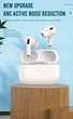 Беспроводная гарнитура XO EV52 AirPods Pro 2 ANC with Wireless Charging Case Бело-серая (103198) - изображение 3