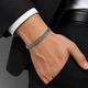 Серебряный браслет "Двойной Бисмарк" 18 см - изображение 4