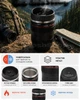 Термо кухоль у вигляді об'єктиву Canon 250 мл, універсальна для гарячих та холодних напоїв (платик, метал,чорна) - зображення 2