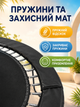Батут спортивный 244 см с защитной сеткой лестницей и пружинами до 200 кг для детей и взрослых черный (49676150) - изображение 6