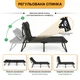 Раскладная кровать до 150 кг LEOBRO со встроенным матрасом Black (LB-FB-S1-BLK) - изображение 2