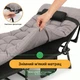 Раскладная кровать до 150 кг с матрасом и подушкой LEOBRO Grey (LB-FB-A1-GRY) - изображение 12