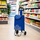Сумка-візок господарський на колесах A-PLUS 35.5 x 30 x 91 см тачка кравчучка продуктова (307 D) Синій - зображення 13