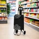 Сумка-візок господарський на колесах A-PLUS 35.5 x 30 x 91 см тачка кравчучка продуктова (307 D) Чорний - зображення 13
