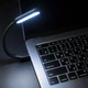 USB LED лампа для ноутбука и повербанка 5V, гибкая, черная, холодный свет - изображение 7