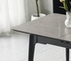 Стол обеденный раскладной BERLIN CERAMIC 140(180)*80 серый мат керамика/черный каркас Intarsio - изображение 3